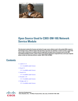 Open Source Used In C3KX-SM-10G Network Service Module