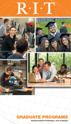 Graduate Programs Brochure