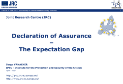 Declaration of Assurance - The Expectation Gap (ESF)