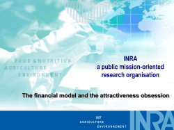 Overview of INRA Funding Activities