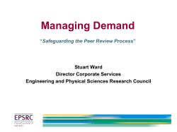 Demand Management (EPSRC)