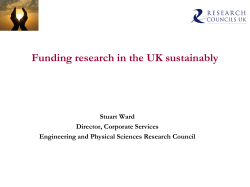 Controlling Costs Under Full Economic Costing (EPSRC)