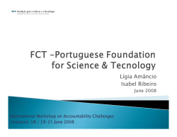 FCT - Portuguese Foundation for Science & Technology