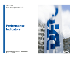 Performance Indicators - DFG