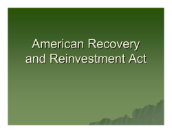 American Recovery and Reinvestment Act - U.S. National Science Foundation: Office of Inspector General