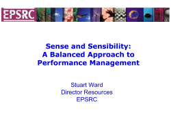 Sense and Sensibility: A Balanced Approach to Performance Management
