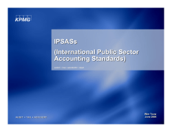 (International Public Sector (International Public Sector Accounting Standards) Accounting Standards)