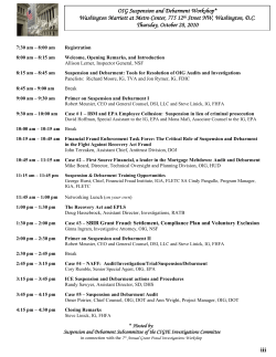 Agenda
