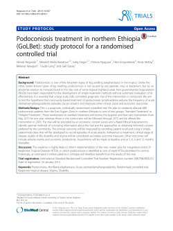 Podoconiosis treatment in northern Ethiopia (GoLBet): study protocol for a randomised controlled trial