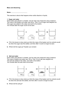 23-3 Mass and dissolving