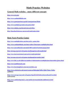 Math Websites