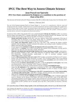 Belgian researcher Jean-Pascal van Ypersele