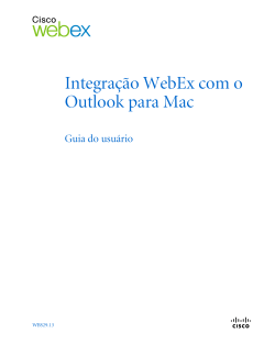 Integra&Atilde;&sect;&Atilde;&pound;o WebEx com o Outlook para Mac