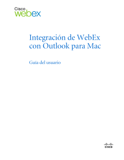 Integraci&Atilde;&sup3;n de WebEx con Outlook para Mac