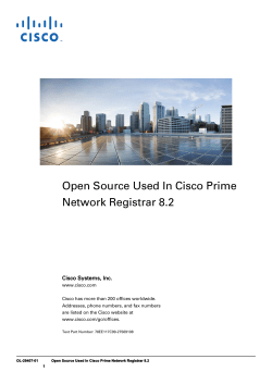 Cisco Prime Network Registrar 8 2 Open Source Documentation