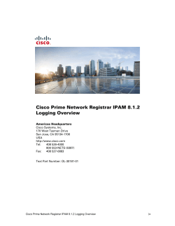 Cisco Prime Network Registrar IPAM 8.1.2