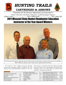 Cartridges and Arrows, May-August 2012