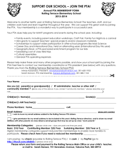 PTA Membership Form 2013 -2014 (English)