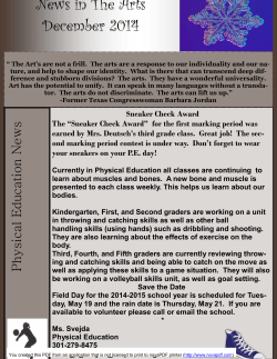 Arts Team Newsletter - Winter 2014