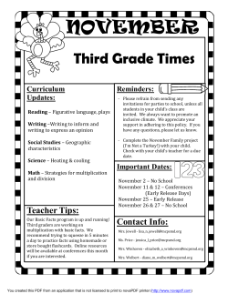 3rd Newsletter 11-15