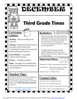 3rd grade December 2015