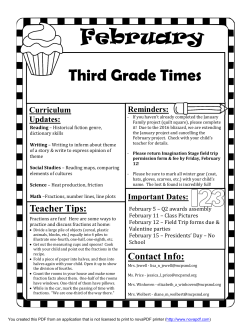 February Newsletter