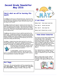 May 2016 2nd grade