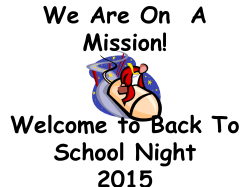 Back to School Night Slides