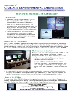 Intelligent Transportation Systems Laboratory