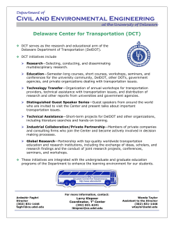 Delaware Center for Transportation