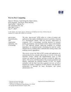 Peer-to-Peer Computing