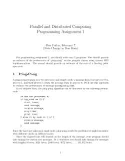 Programming assignment 1