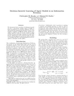 Decision-theoretic Learning of Agent Models in an Information Economy.