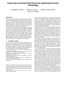 Improving Learning Performance by Applying Economic Knowledge.