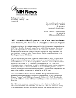 its first discovery of a new genetic disorder