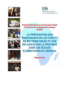 Rapport: Senegal [PDF 1.60MB]