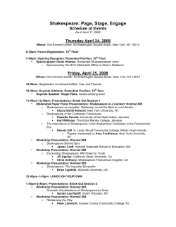 Conference Schedule (pdf)