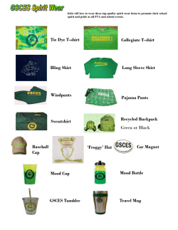 (See Spirit Wear pictures)