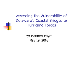 Presentation in CIEG 667 Disaster Engineering