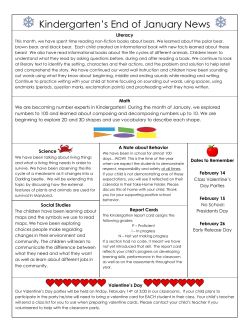 KG January 2016 Newsletter