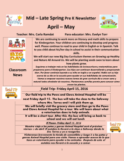 Pre K April May 2016