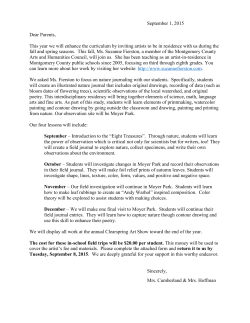 Artist in Residence Permission Form 5th 2015
