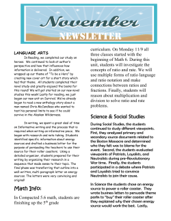 5th HGC November Newsletter 2015