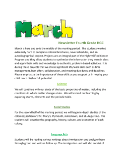 4th HGC March Newsletter 2016