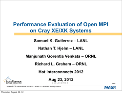 OpenMPI Cray XE