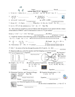 A/S T3-1F Review 6