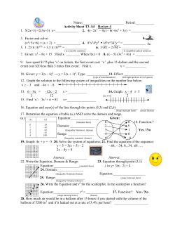 A/S T3-1D Review 4