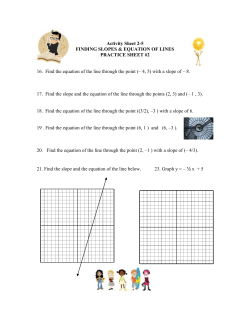 Sheet Practice sheet 2 Linear Equations