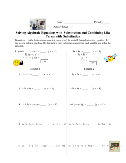 Activity Sheet 1-7