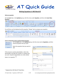Math equations in Word (162K pdf)